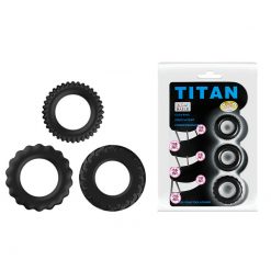 🔥 Bộ 3 Vòng Đeo Cậu Nhỏ Silicon Titan Xanh Đen: Kéo Dài Thời Gian – Cực Sướng 🚀