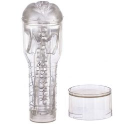 Cốc thủ dâm trong suốt đèn pin siêu mềm