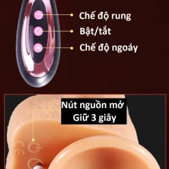 Dương vật giả siêu rung ngoáy thụt - Loại 1