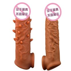 Bao cao su độn đôn dên màu da có gai và có gân
