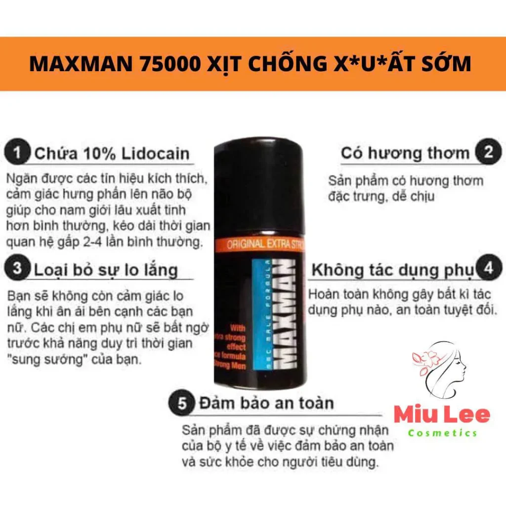 Hướng dẫn sử dụng xịt Maxman để đạt đỉnh cao trào bùng nổ