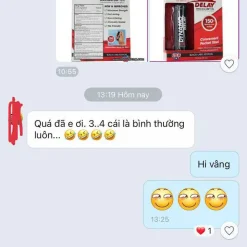 Khách hàng nhắn tin cảm ơn vì Maxman giúp cuộc yêu phê đỉnh