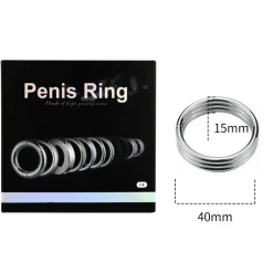 Vòng đeo dương vật Inox chắp 3 - Thép không gỉ