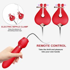 Chày rung Hoa hồng + kẹp rung vú