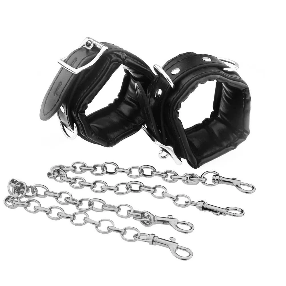 🔥 Bộ Còng Tay Da PU Kèm Khóa Dương Vật Inox BDSM Đỉnh Cao: Xích Kim Loại Chắc Chắn, Trói Buộc Phê Pha 🚀VVD35JR - Ảnh 4