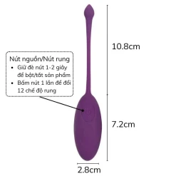 Trứng rung kích thích điểm g và âm vật phê tê dại