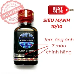 Chai Popper Chicago USA 30ml chính hãng PWD tem mác đầy đủ 05