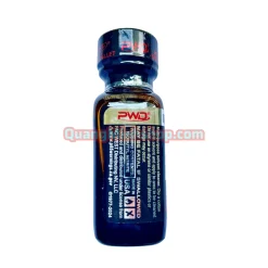 Cận cảnh tem chống giả và thiết kế mạnh mẽ của Popper Rush Black 30ml.