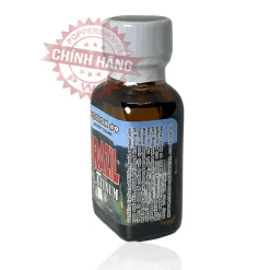 Cận cảnh nắp chai Popper Brazil USA 30ml bảo quản chống bay hơi.