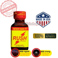 Chai Popper Rush Original 30ml PWD USA mẫu cổ điển chính hãng.