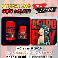 Ưu điểm popper khô Astro Boy - Không lo bay hơi