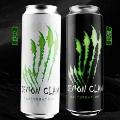 🔥 Cốc Thủ Dâm Ngụy Trang Lon Nước Ngọt Demon Clow Màu Đen: Lõi Silicon Gai 🚀 26JM