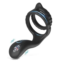 🔥 Vòng Đeo Dương Vật Kép Có Rung Silicon: Rung Đáy Bìu – Khoe Khoái Cảm Đỉnh Cao 🚀K24JM