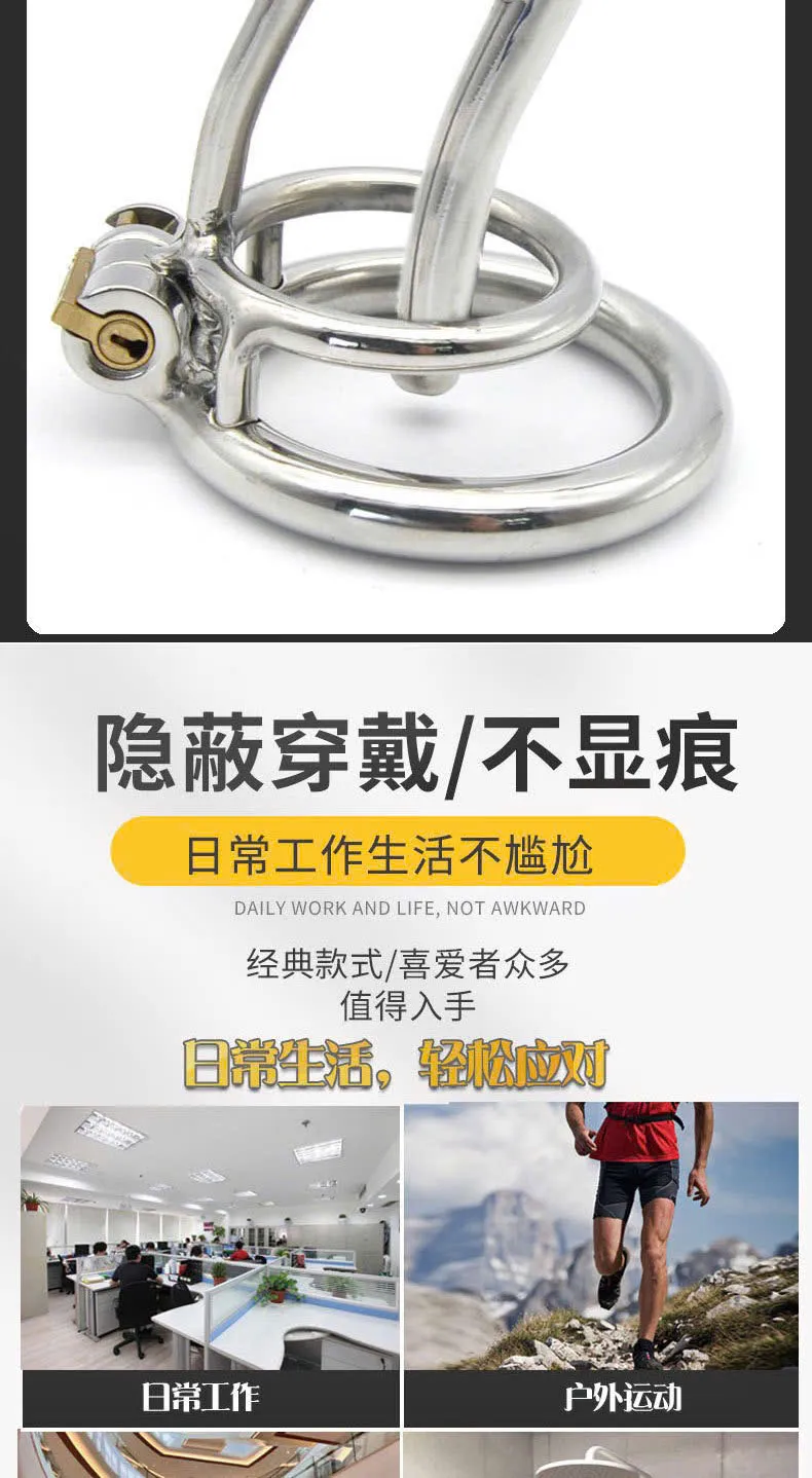 🔥 Khóa DV Vòng Kép Kèm Sounding Inox: Cực Sexy – Đỉnh Cao BDSM 🚀 K20JM - Ảnh 9