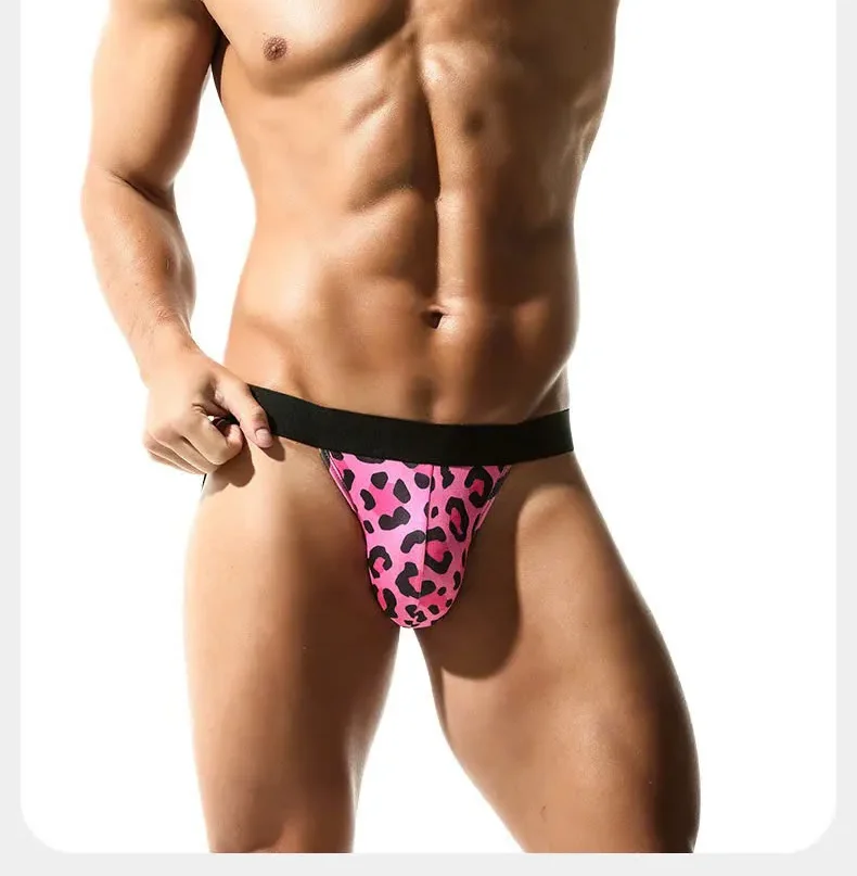 🔥 Quần Lót Jockstrap Đai Đen Họa Tiết Báo Hồng: Hở Mông Sexy, Tinh Nghịch 🚀 QS8JM - Ảnh 6