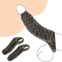 🔥 Bao Silicon Độn To Dương Vật: Hở Khấc, Tăng 1cm Bề Ngang, Bi Nổi Cực Phê 🚀 B4JM