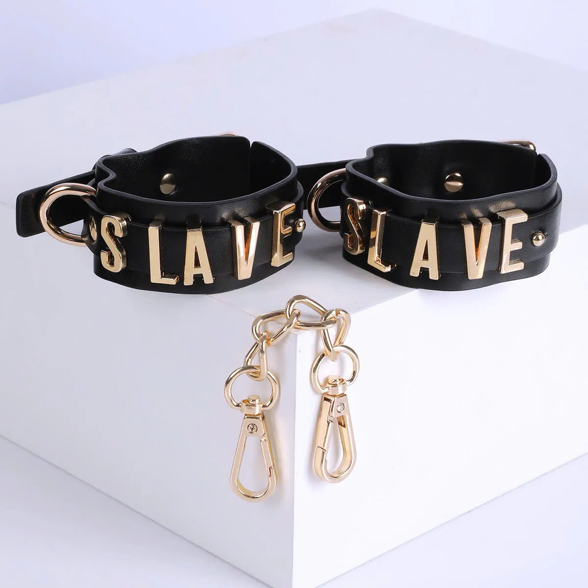 🔥 Bộ BDSM Da PU Cao Cấp Mạ Vàng: Còng Tay, Còng Chân, Vòng Cổ – Sang Trọng & Quyền Lực 🚀 BT16-C17-CO19-48JM - Ảnh 16