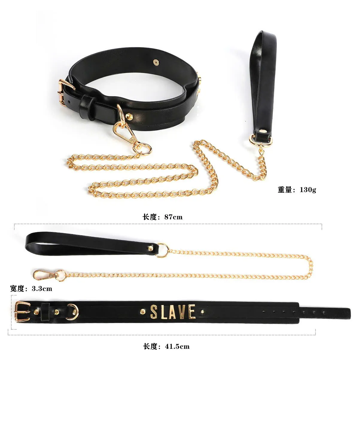 🔥 Bộ BDSM Da PU Cao Cấp Mạ Vàng: Còng Tay, Còng Chân, Vòng Cổ – Sang Trọng & Quyền Lực 🚀 BT16-C17-CO19-48JM - Ảnh 5