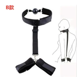 🔥 Bộ Đai Chói Sau Lưng BDSM Kèm Bịt Miệng Bóng: Tư Thế Nô Lệ – Boss & Slave Đỉnh Cao 🚀DC5JM
