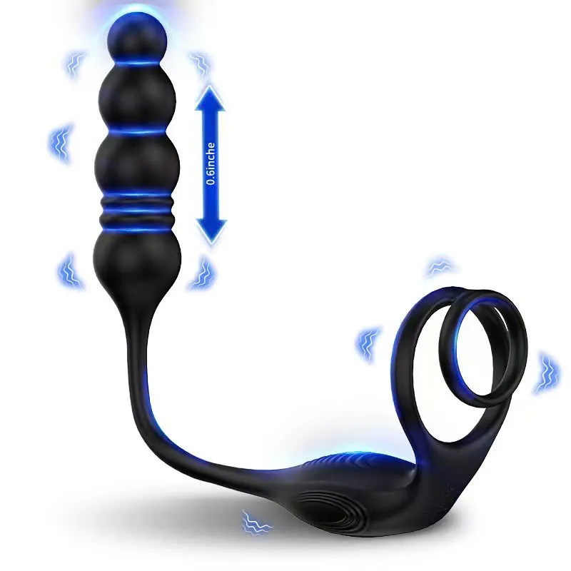 🔥 Bộ Plug Rung Thụt Kép Hậu Môn & Vòng Đeo Dương Vật 3 Trong 1 - CỰC SƯỚNG 🚀 PL74JM - Ảnh 13