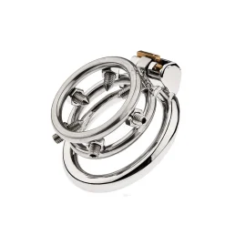 Khóa dương vật inox chốt gai bạo dâm CAO CẤP BDSM K24JM