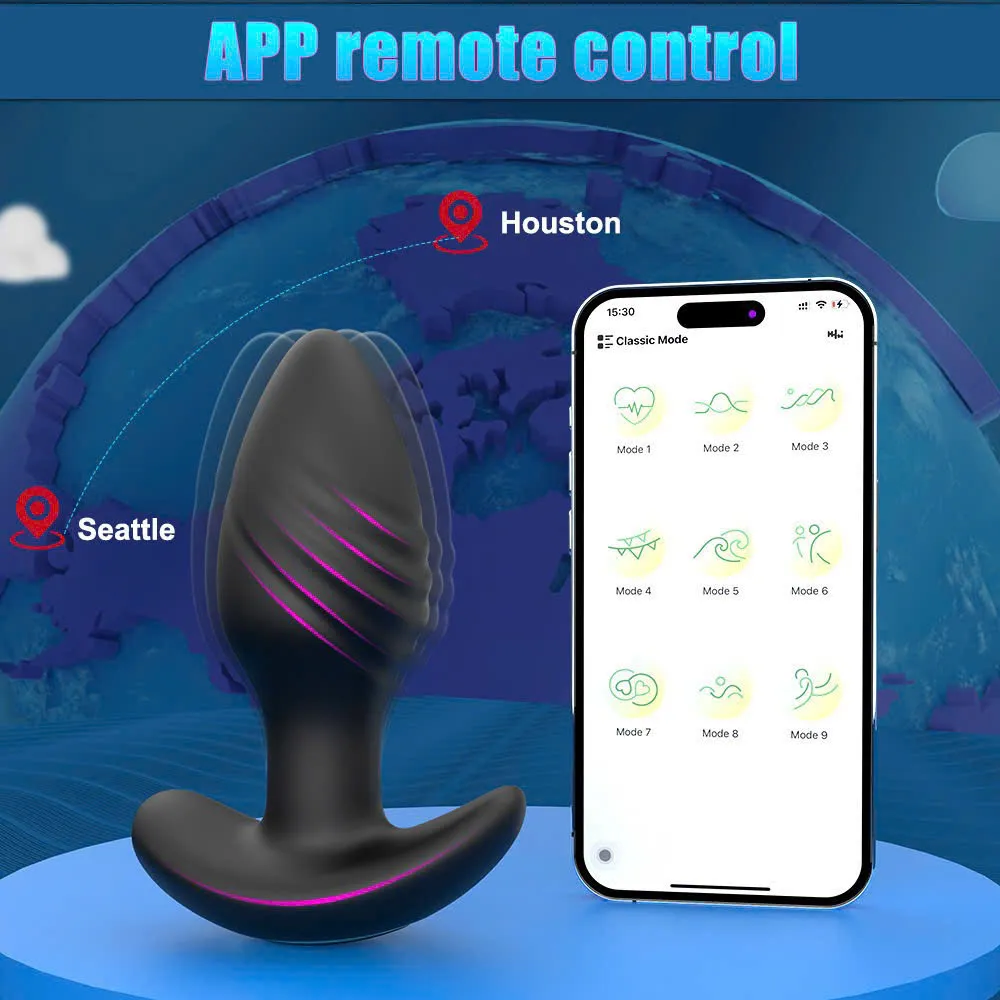 🔥 Plug Hậu Môn Xoáy 360 Độ Hình Quả Trám: Điều Khiển Từ Xa, Rung Xoáy 9 Chế Độ, Mũi Khoan Dâm Dục 🚀 P29JM - Ảnh 2