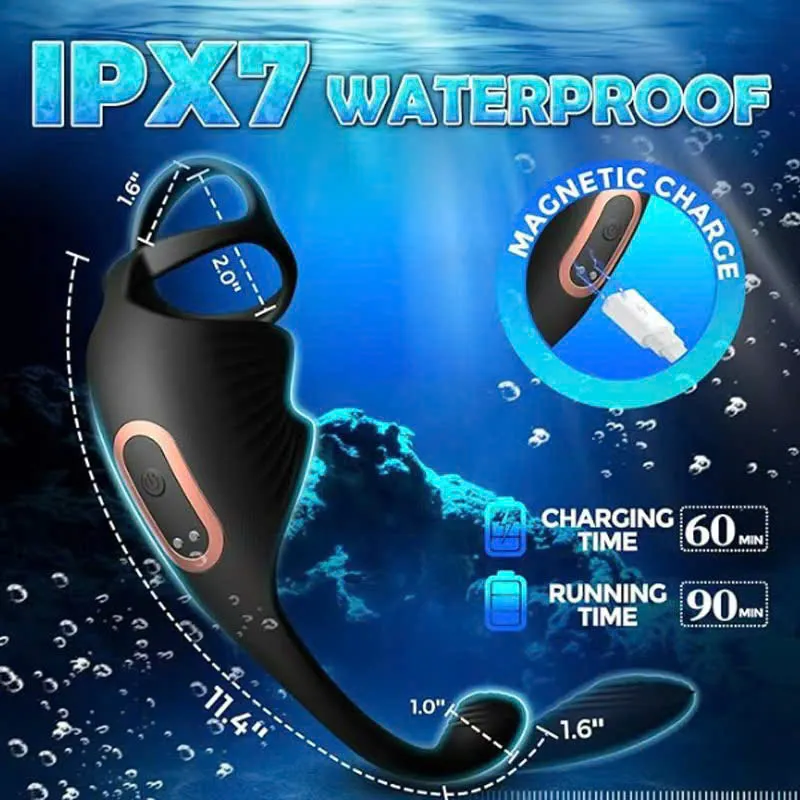 🔥 Plug Rung Hậu Môn Kèm Vòng Đeo Bìu Điều Khởi Từ Xa: Kích Thích Kép 2 Vị Trí – Cực Kỳ Sexy 🚀P45JM - Ảnh 8