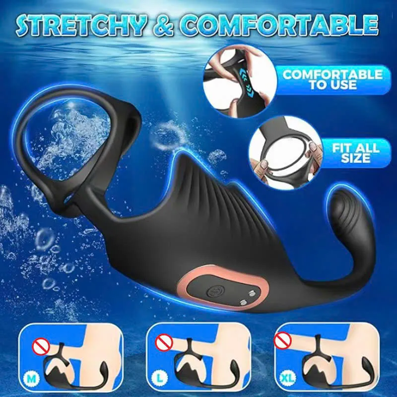 🔥 Plug Rung Hậu Môn Kèm Vòng Đeo Bìu Điều Khởi Từ Xa: Kích Thích Kép 2 Vị Trí – Cực Kỳ Sexy 🚀P45JM - Ảnh 3
