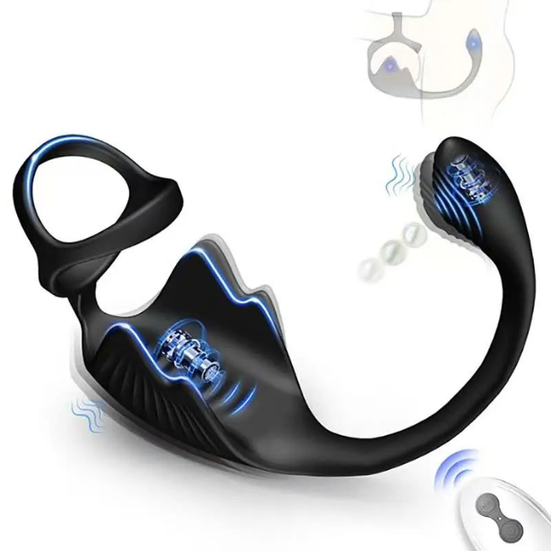 🔥 Plug Rung Hậu Môn Kèm Vòng Đeo Bìu Điều Khởi Từ Xa: Kích Thích Kép 2 Vị Trí – Cực Kỳ Sexy 🚀P45JM