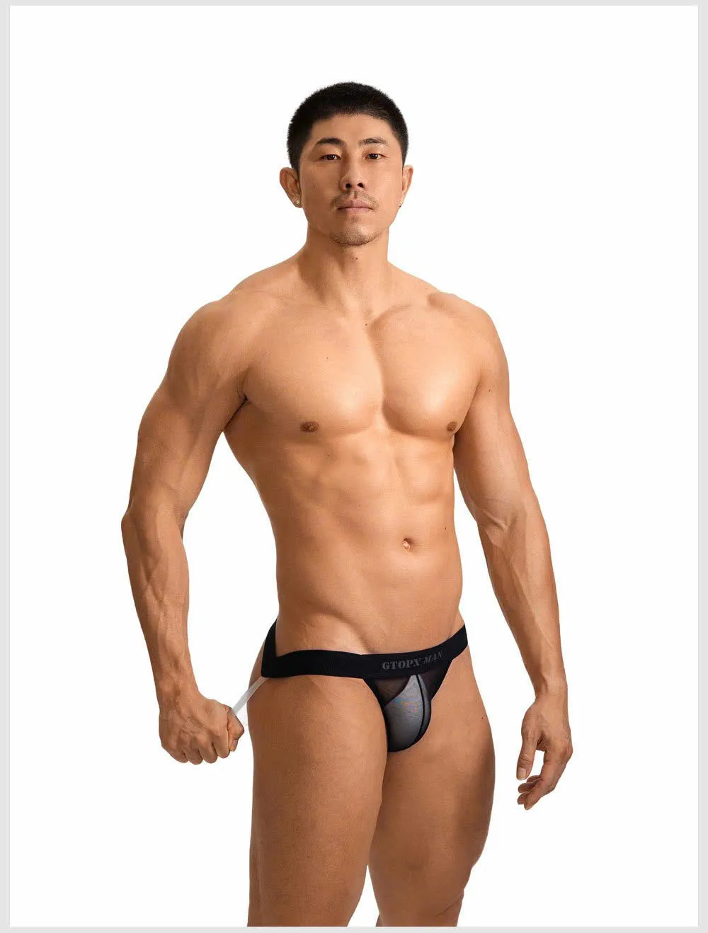 🔥 Quần Lót Nam GTOPX MAN Lụa Băng: Xuyên Thấu Mỏng Nhẹ, Jockstrap Dây Trong – Cực Kỳ Gợi Cảm 🚀 D10JM - Ảnh 4