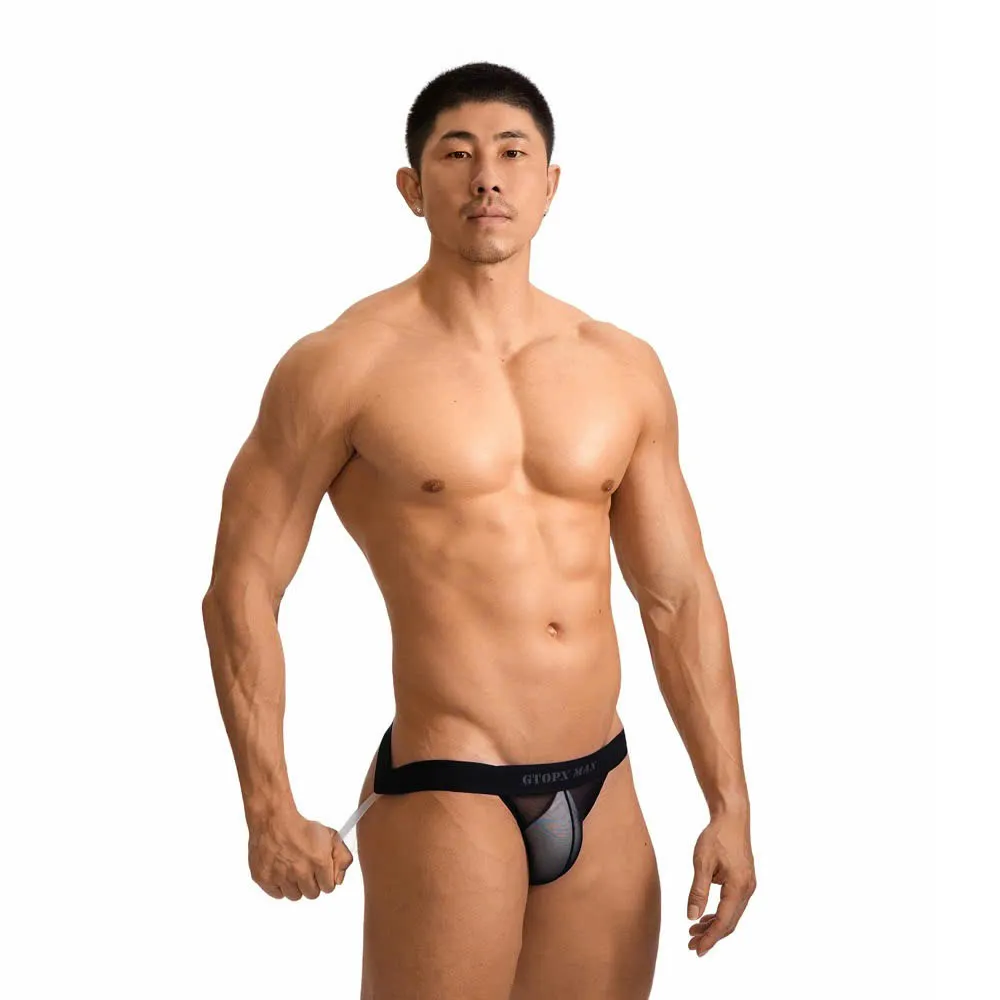 🔥 Quần Lót Nam GTOPX MAN Lụa Băng: Xuyên Thấu Mỏng Nhẹ, Jockstrap Dây Trong – Cực Kỳ Gợi Cảm 🚀 D10JM - Ảnh 7