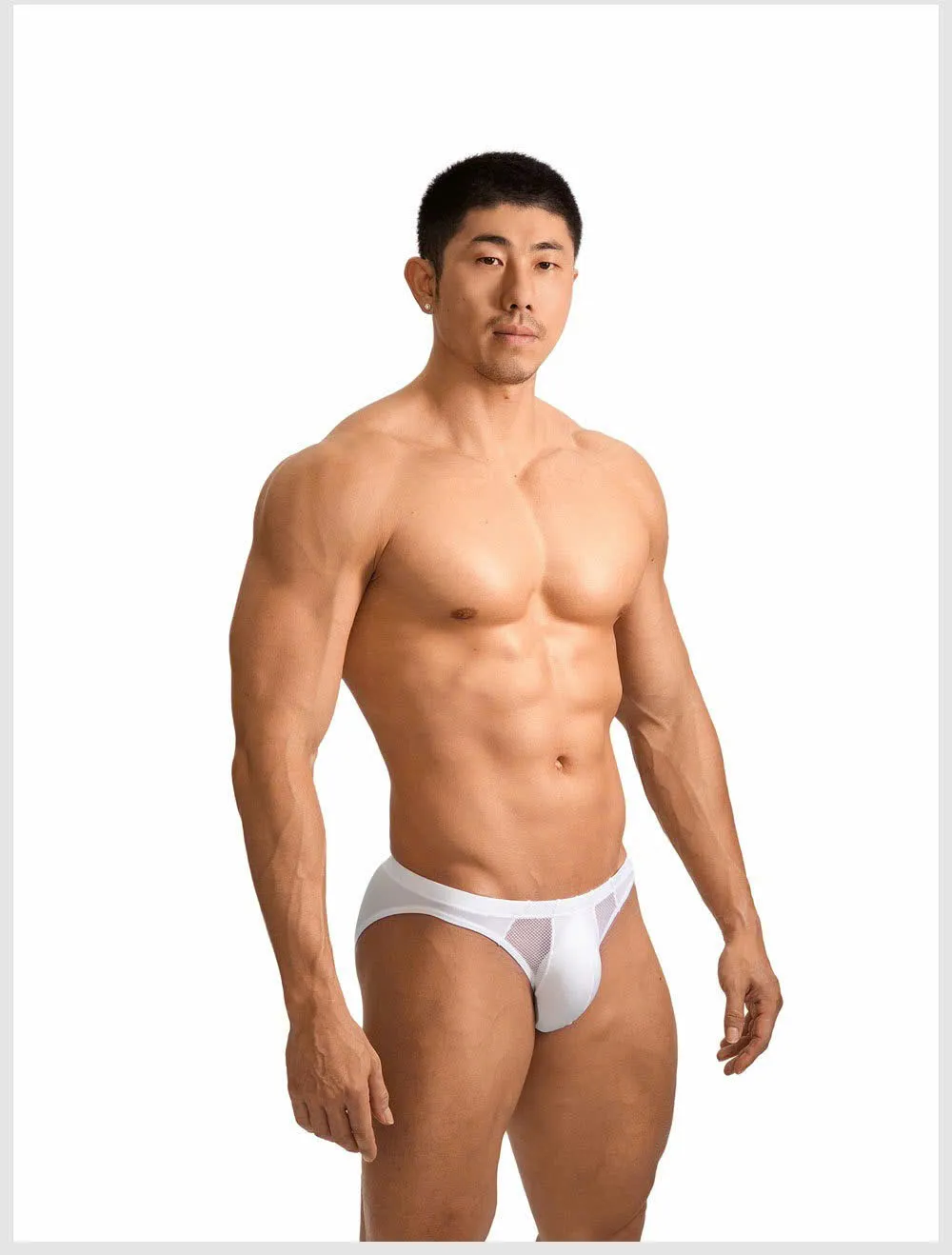 🔥 Quần Sịp Lụa Băng Phối Lưới Xuyên Biên Giới: Thoáng Khí, Cạp Trễ Chữ U Cực Sexy 🚀 Q13JM - Ảnh 4