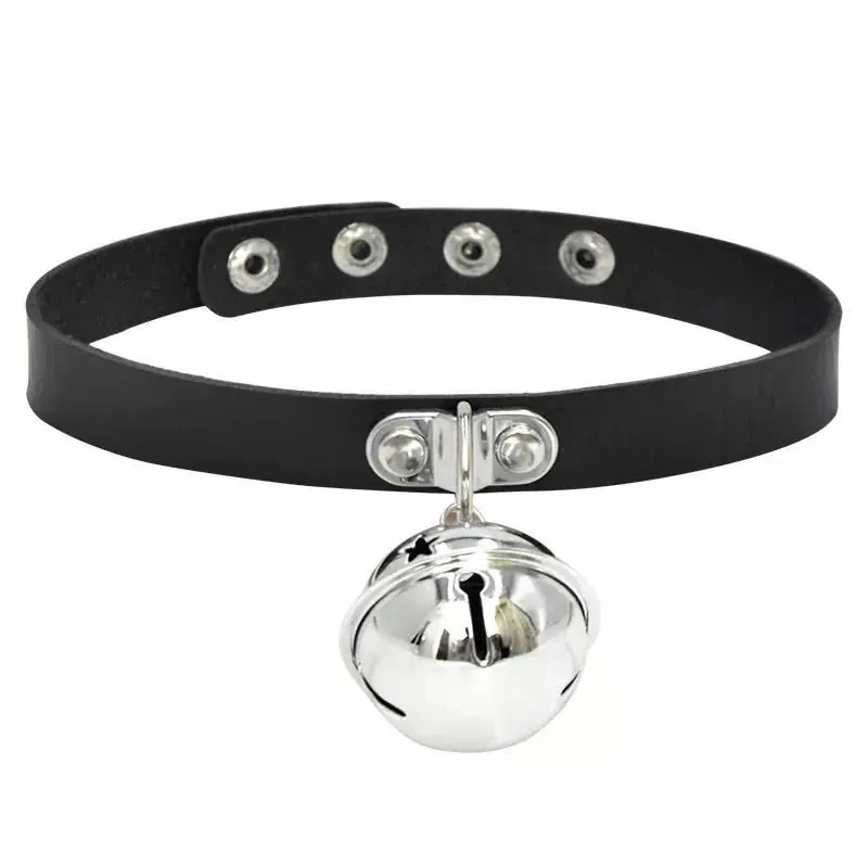Vòng đeo cổ chuông đơn giản bdsm V2JM