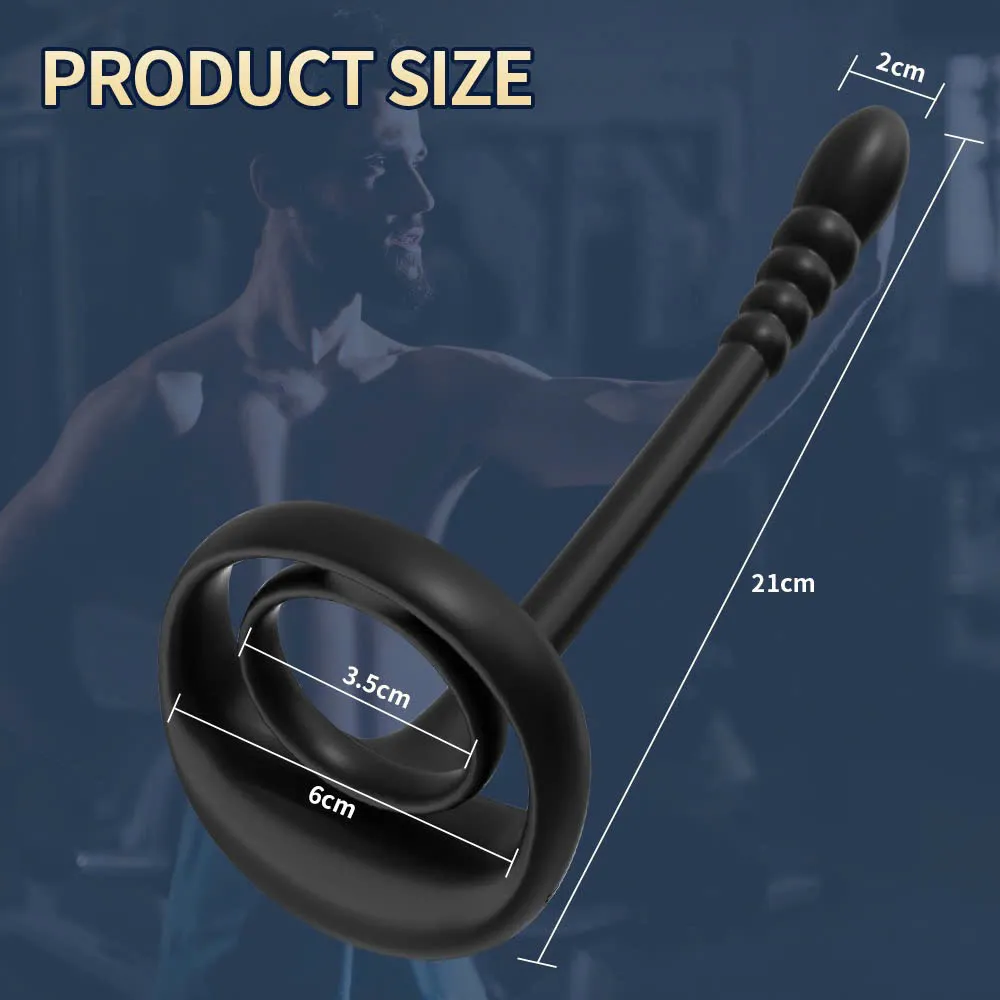 🔥 Vòng Đeo Cu Kép Rung Kèm Plug Hậu Môn Size Nhỏ: Chống Xuất Tinh Sớm, Phê Cực Đỉnh, Xài Được Cho Top 🚀VD39JM - Ảnh 2
