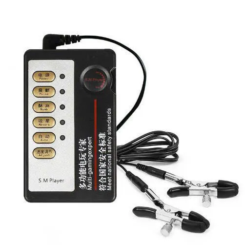 🔥 Bộ Kích Điện Kẹp Ti BDSM Cao Cấp: Điều Khỉnh Chốt Hãm, Giật Sướng Cực Phê 🚀