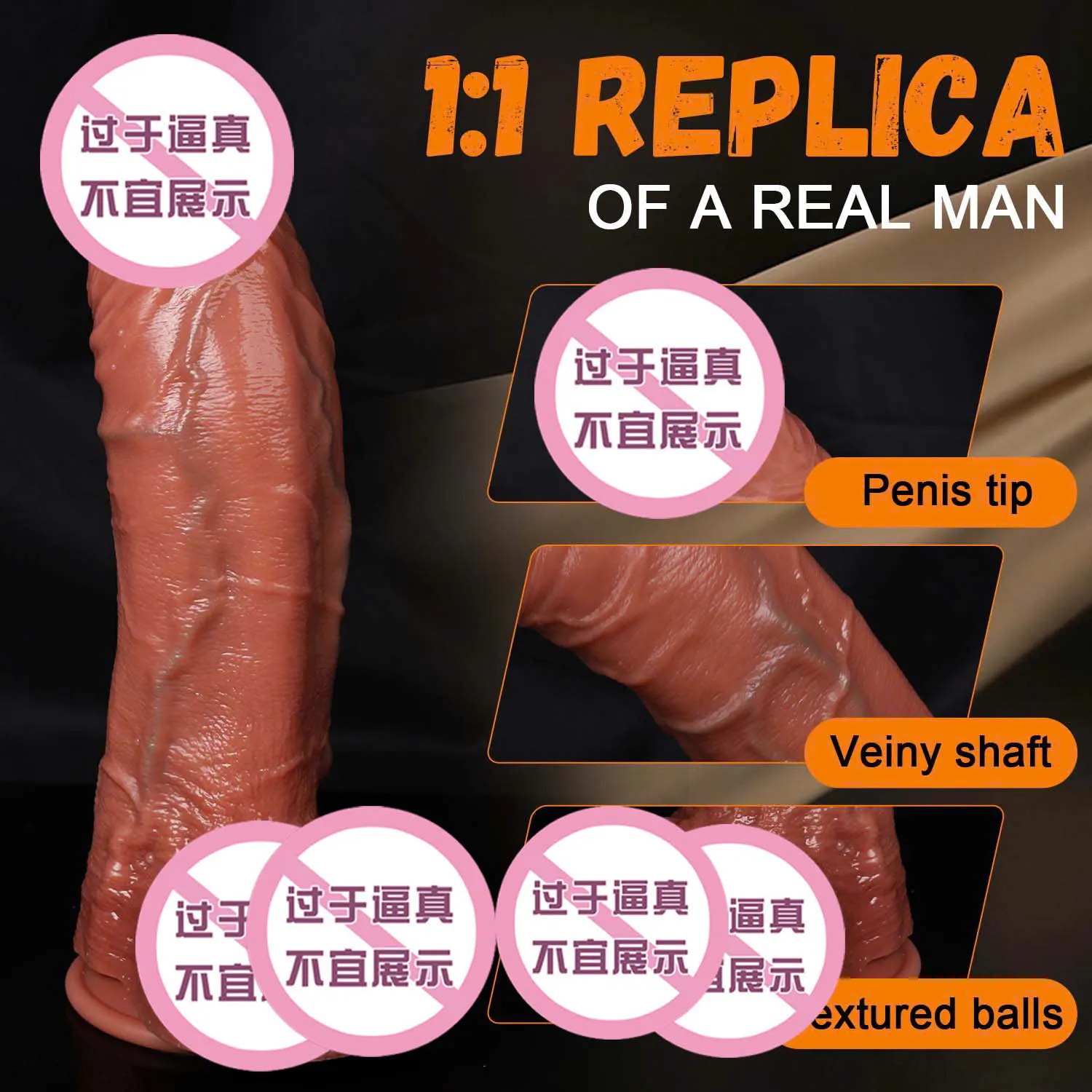 🔥 Dương Vật Giả Cao Cấp 5 Size S đến XXL: Mô Phỏng 1-1, Siêu Chân Thực 🚀 - Ảnh 6