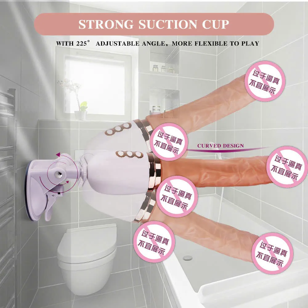 🔥 Dương Vật Giả Gắn Tường Xoay 180 Độ: Rung, Ngoáy, Thụt, Tạo Nhiệt Cực Sướng 🚀 SFT85JK - Ảnh 3