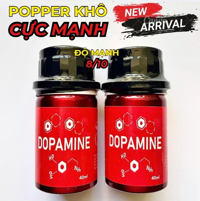 🔥 Popper Khô Dopamine Đỏ Chai Nhôm Size Lớn: Cực Mạnh 8/10, Thơm Dịu, Giá Mềm 🚀 - Ảnh 3