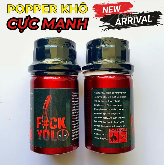 🔥 Popper Khô Fuck Yolo Chai Nhôm Size Lớn: Cực Mạnh 8/10, Thơm Dịu, Không Rát Mũi 🚀 - Ảnh 4