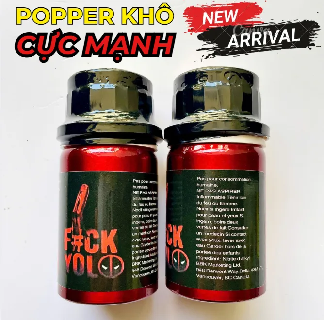 🔥 Popper Khô Fuck Yolo Chai Nhôm Size Lớn: Cực Mạnh 8/10, Thơm Dịu, Không Rát Mũi 🚀 - Ảnh 3