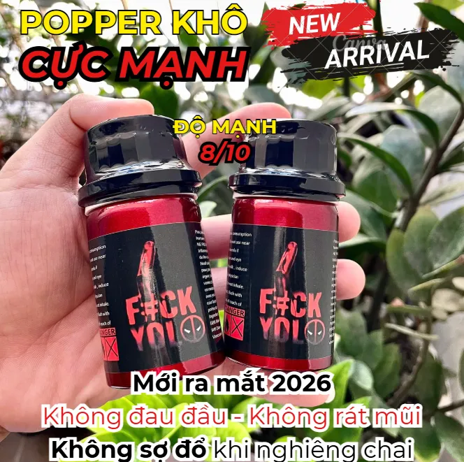 🔥 Popper Khô Fuck Yolo Chai Nhôm Size Lớn: Cực Mạnh 8/10, Thơm Dịu, Không Rát Mũi 🚀 - Ảnh 2