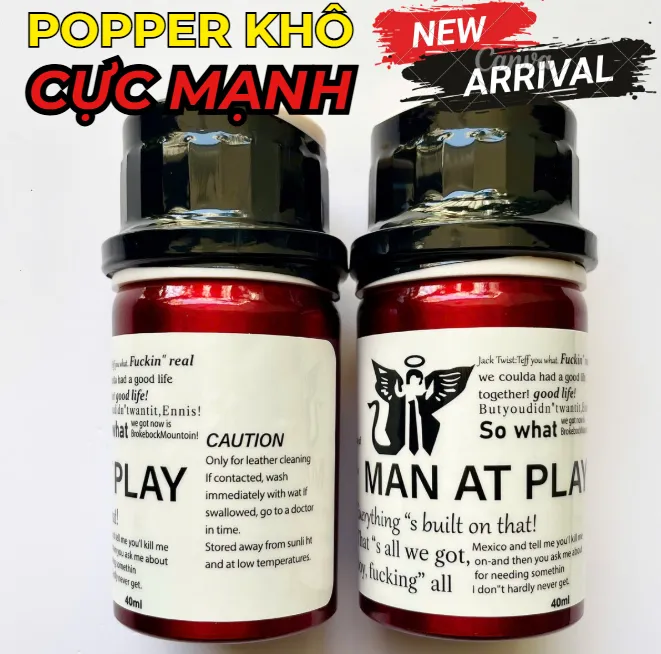 🔥 Popper Khô Man At Play Trắng Chai Nhôm Size Lớn: Cực Mạnh 8/10, Thơm Dịu, Giá Mềm 🚀 - Ảnh 4