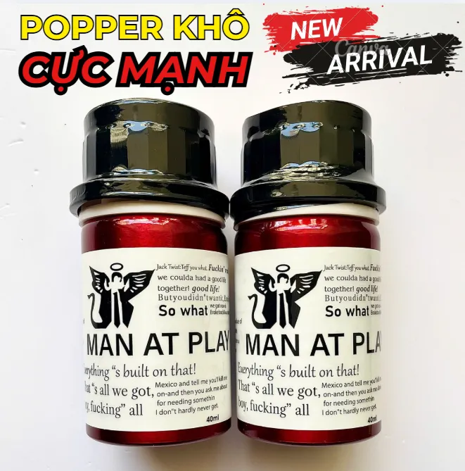 🔥 Popper Khô Man At Play Trắng Chai Nhôm Size Lớn: Cực Mạnh 8/10, Thơm Dịu, Giá Mềm 🚀 - Ảnh 3