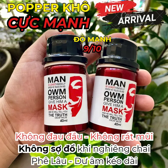 🔥 Popper Khô Mask Trắng Chai Nhôm Size Lớn: Cực Mạnh 9/10, Phê Lâu,Hàng Bán Chạy 🚀 - Ảnh 2