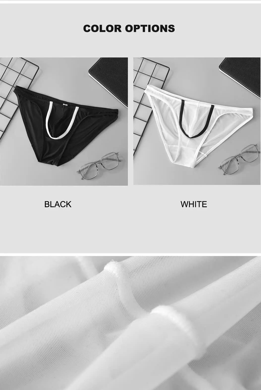 🔥 Quần Lót Nam GTOPX See Through Bikini Briefs: Xuyên Thấu Siêu Mát, Siêu Sexy 🚀 LD14JO - Ảnh 12