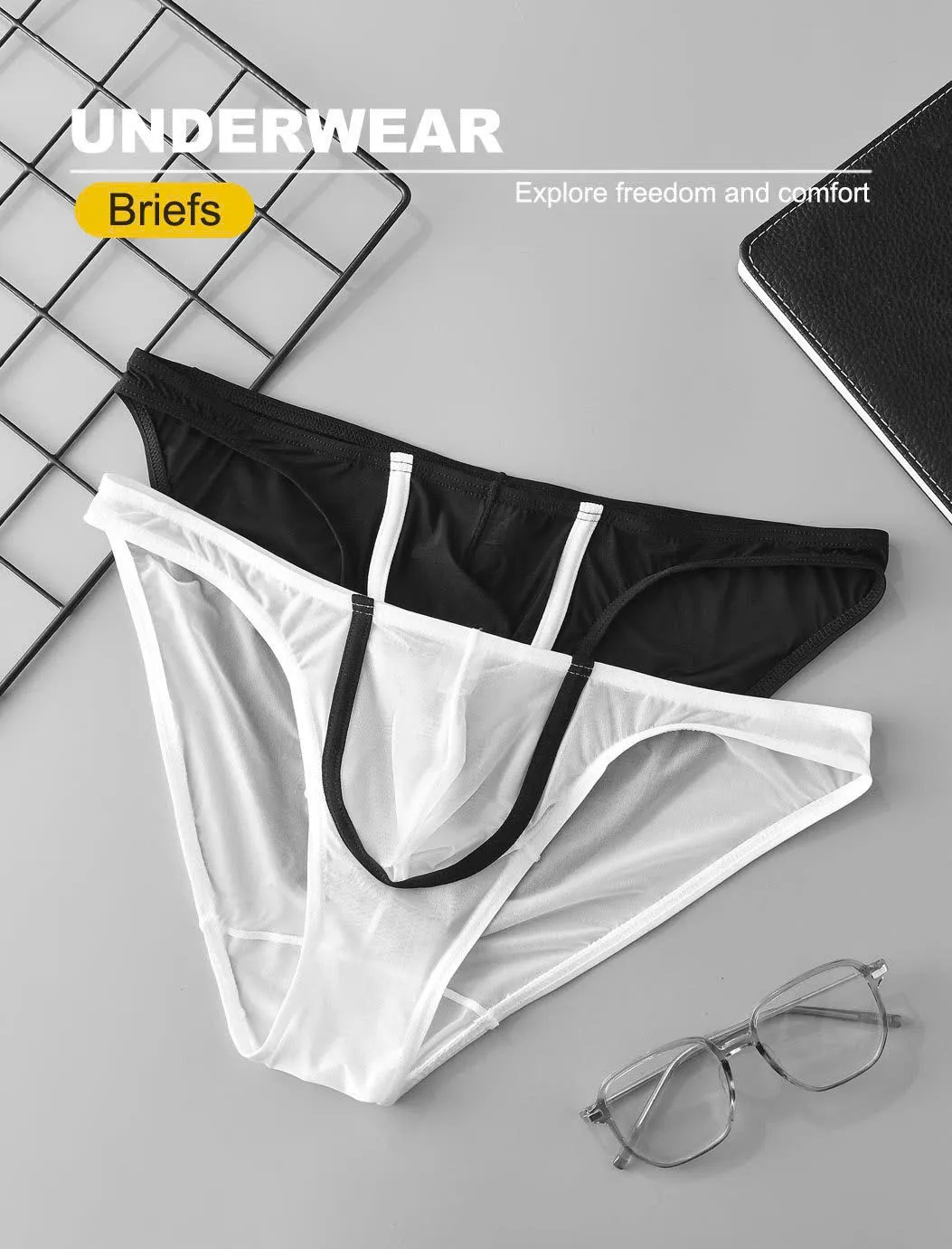 🔥 Quần Lót Nam GTOPX See Through Bikini Briefs: Xuyên Thấu Siêu Mát, Siêu Sexy 🚀 LD14JO - Ảnh 10