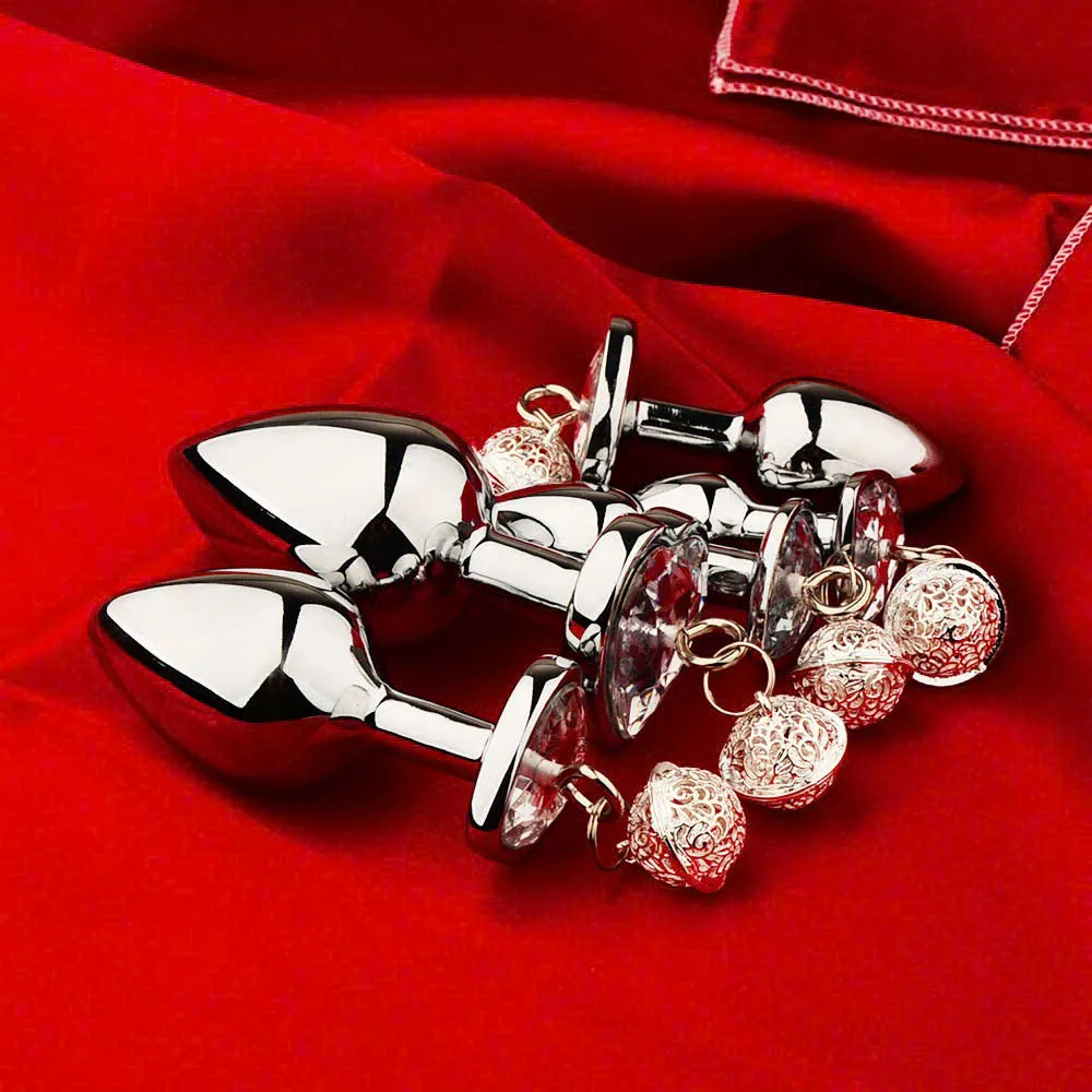 🔥 Anal Plug Inox Hình Giọt Nước Gắn Đá Lấp Lánh Kèm Chuông Cute: Đồ Chơi BDSM Giá Rẻ Cực Đáng Tiền 🚀 MDR8JL - Ảnh 2