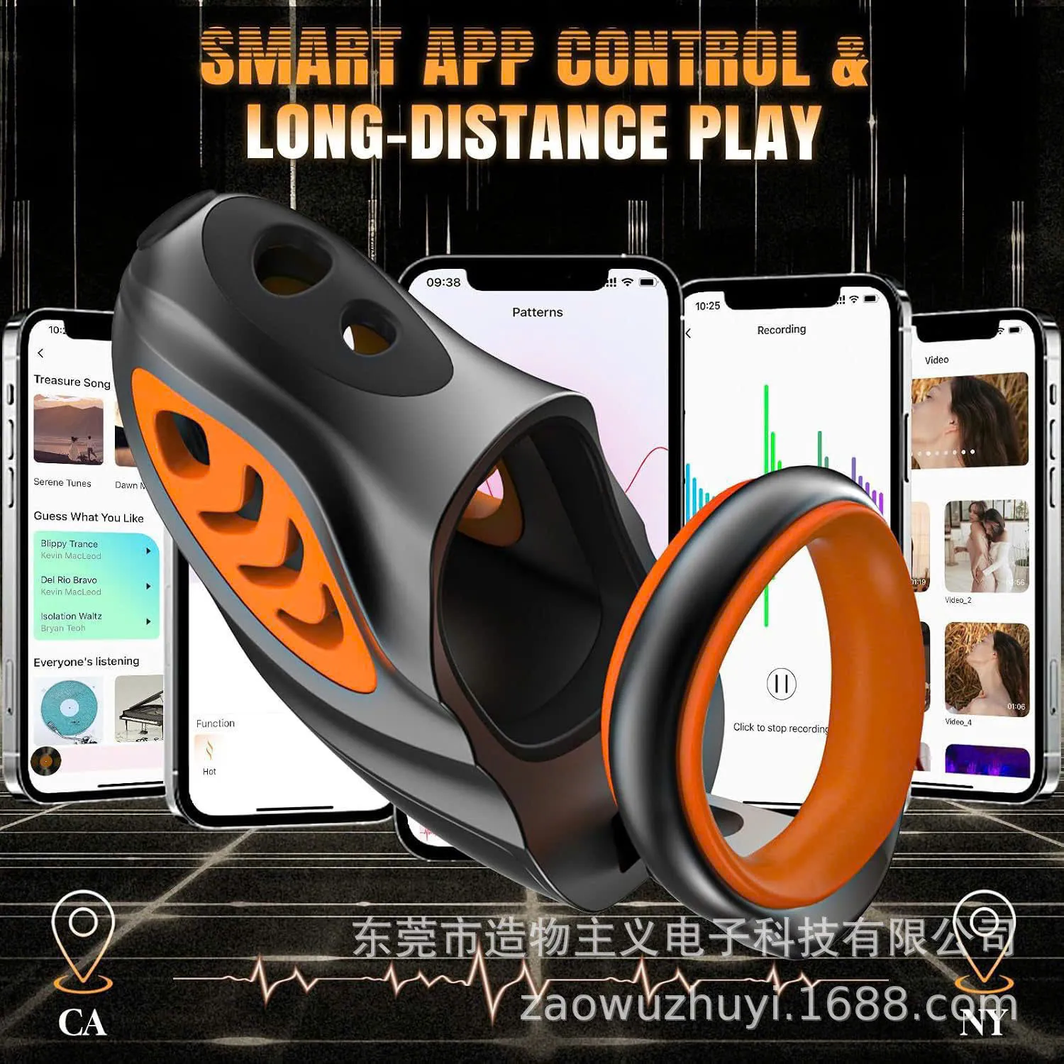 🔥 Khóa Dương Vật Kích Điện Thông Minh Cao Cấp (Kèm 6 Vòng Đủ Size & Sounding): Điều Khiển App & Remote 🚀CDT130JD - Ảnh 5