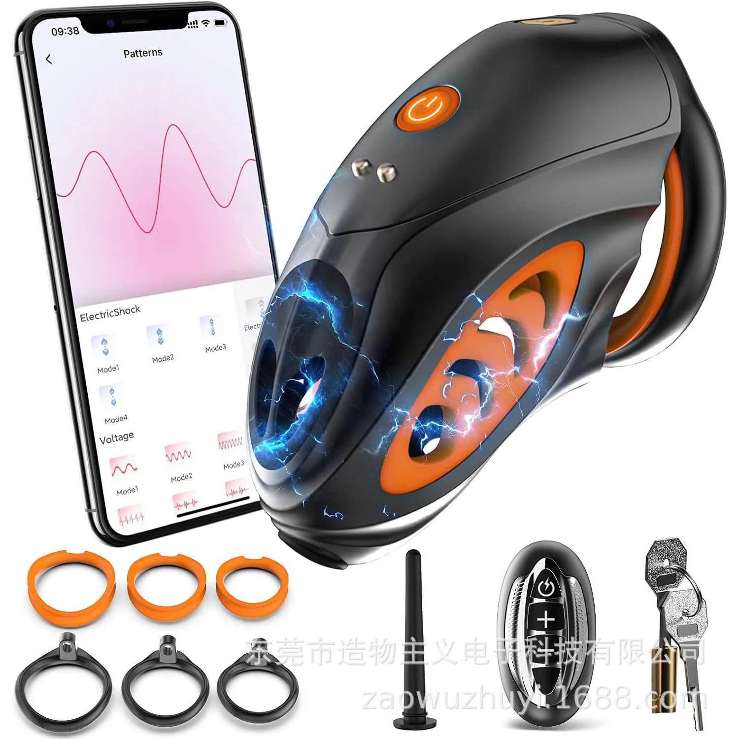 🔥 Khóa Dương Vật Kích Điện Thông Minh Cao Cấp (Kèm 6 Vòng Đủ Size & Sounding): Điều Khiển App & Remote 🚀CDT130JD - Ảnh 4