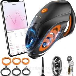 🔥 Khóa Dương Vật Kích Điện Thông Minh Cao Cấp (Kèm 6 Vòng Đủ Size & Sounding): Điều Khiển App & Remote 🚀CDT130JD